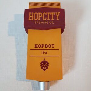 HOP CITY HOP BOT IPA Tap Handle HOPCITY
